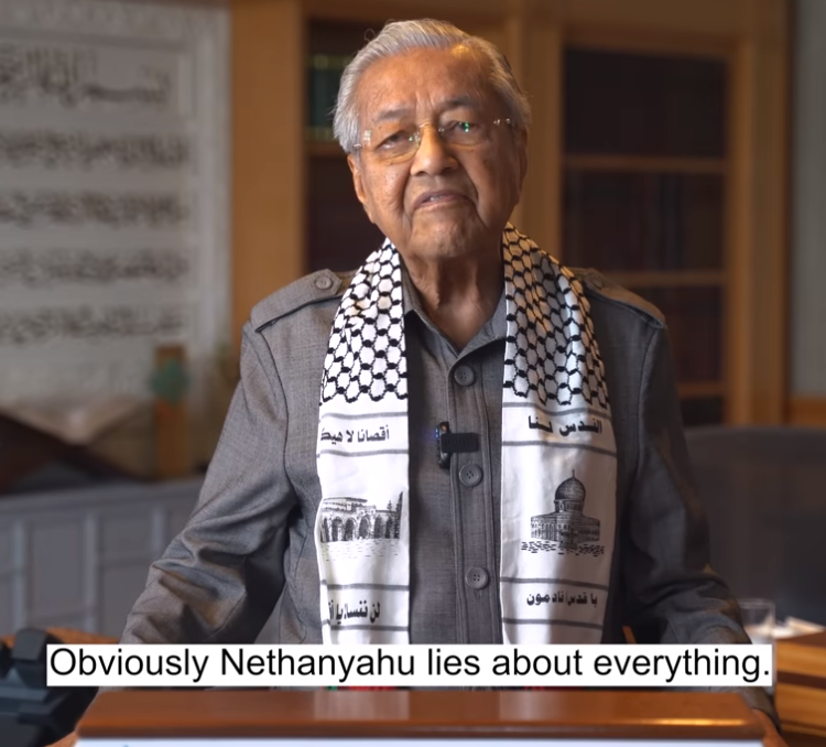 OF LIES AND DECEPTIONS – Dr Mahathir’s Latest Comments on Palestine-Israel Conflict – 3mn video