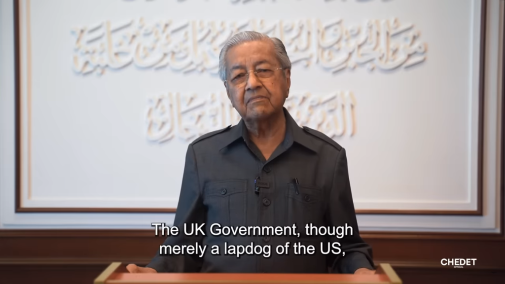 OMG, 98-year-old Dr. Mahathir speaks truth to Western/Israeli colonial power like no other world leader! 8-min video will leave you speechless.